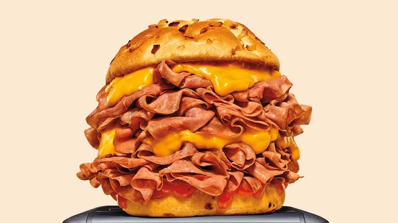Arbys Beef 'n Cheddar sandwich