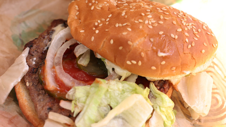 A Burger King Whopper