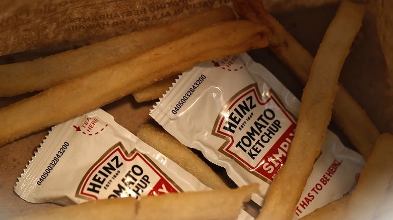 Salty fries at bottom of bag 