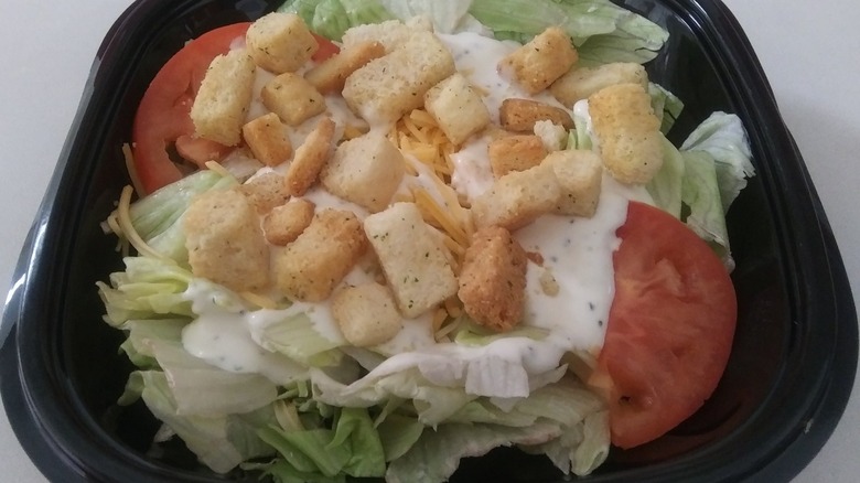 Burger King side salad prepared