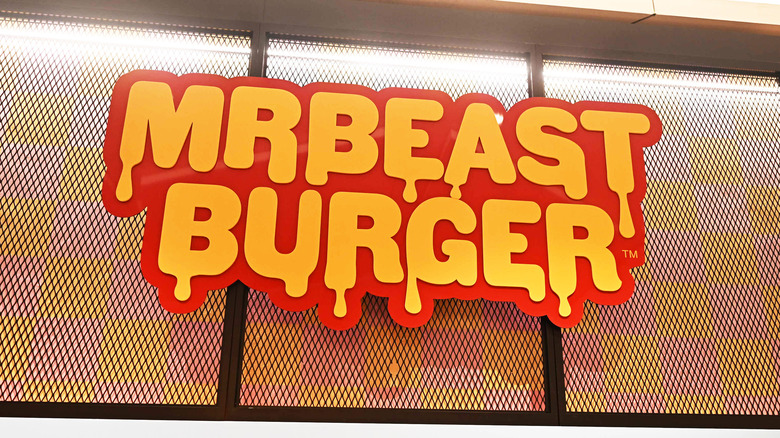 MrBeast burger sign