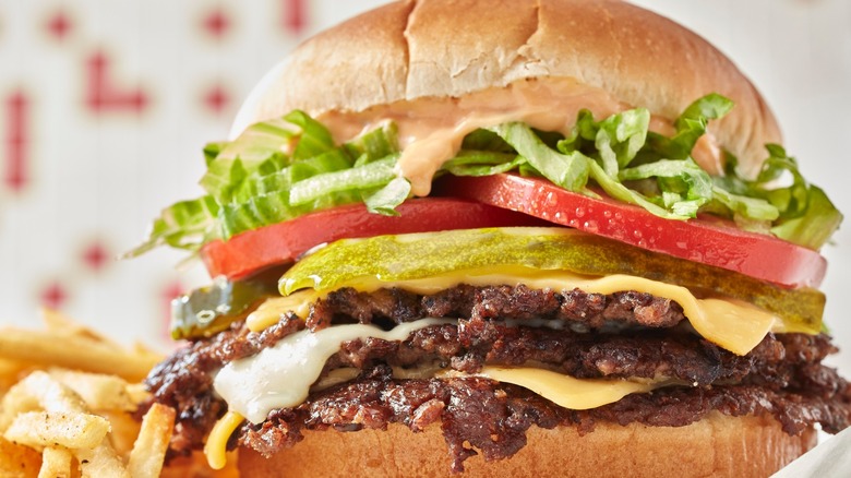 Steakburger close up