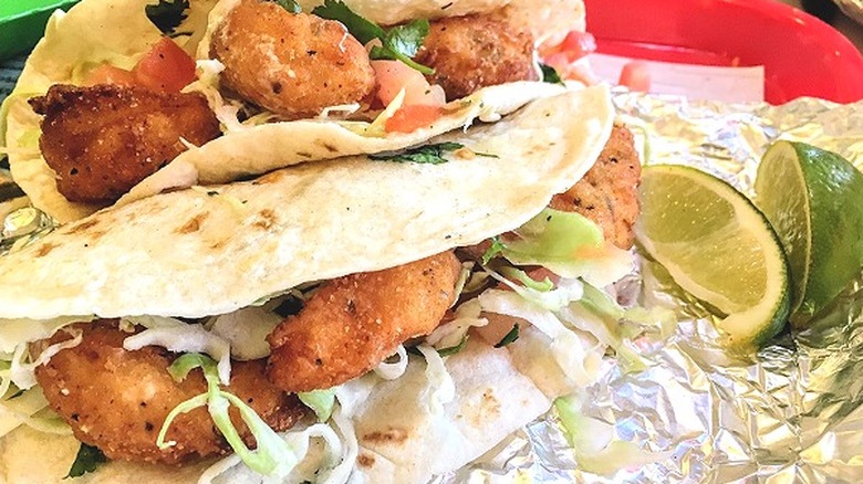 Del Taco shrimp tacos