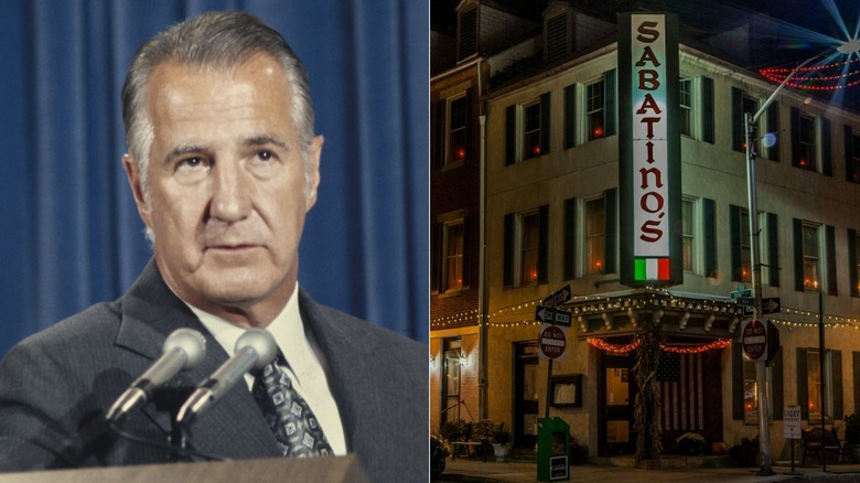 Spiro Agnew and Sabatino's restaurant