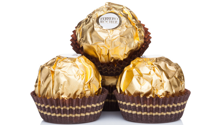 Ferrero Rocher wrapped chocolates