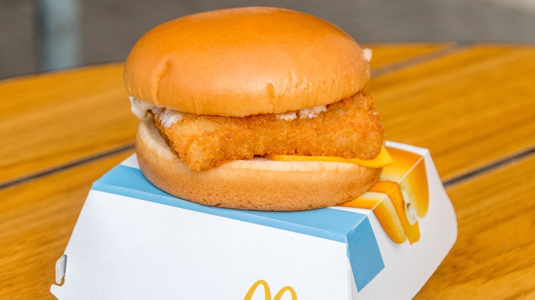 McDonald's Filet-O-Fish on box