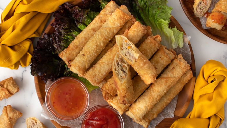 pork and vegetable lumpia 