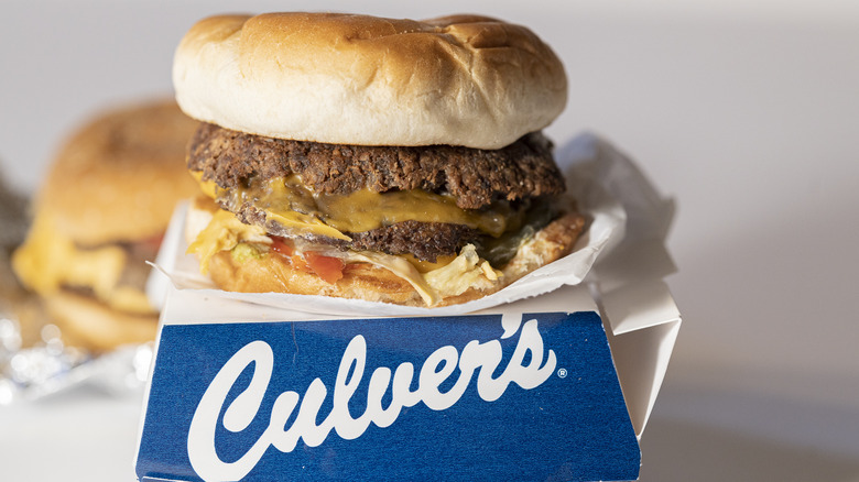Culver's cheeseburger