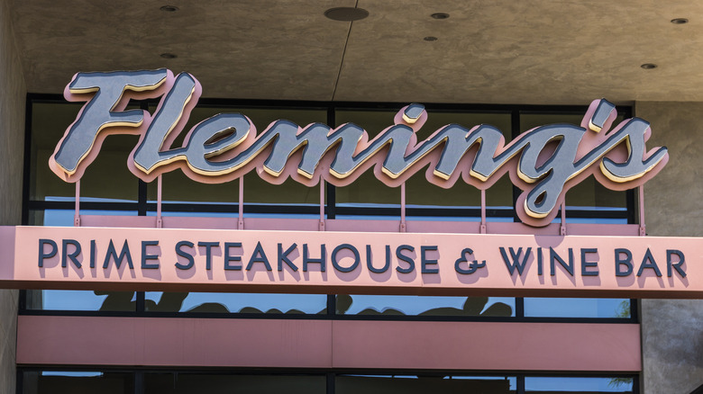 fleming's prime steakhouse sign