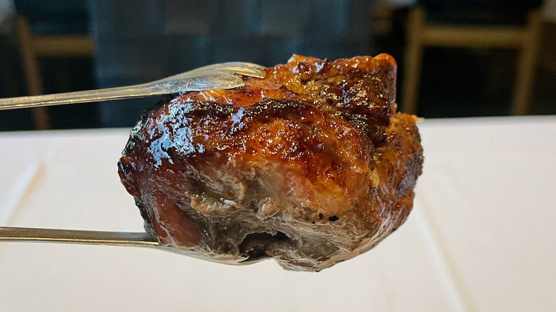 Bacon-wrapped steak