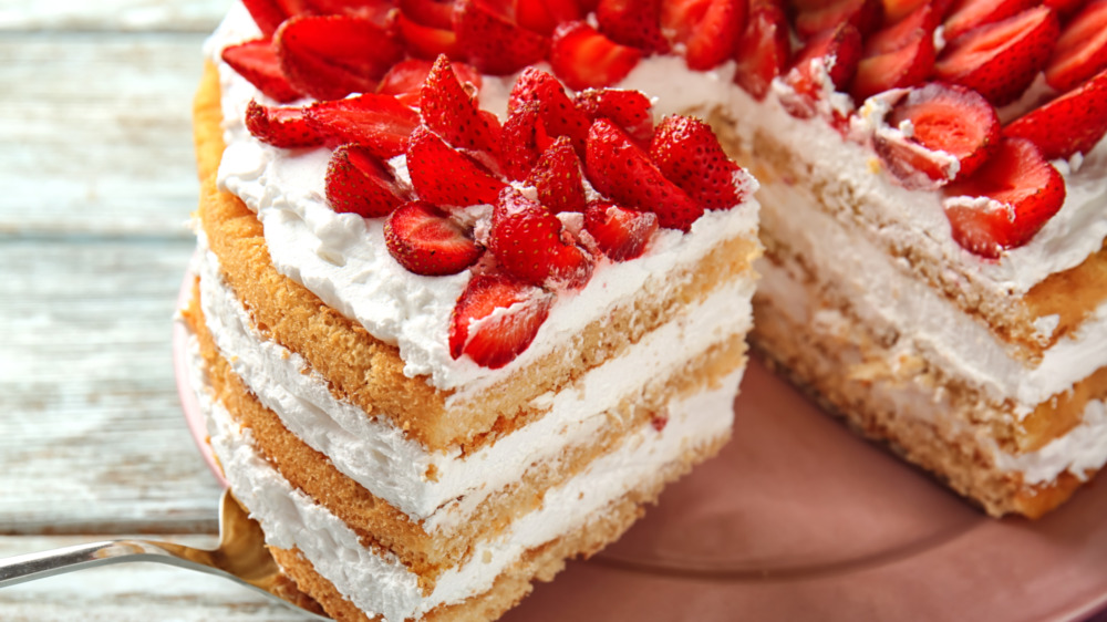 very even strawberry short cake