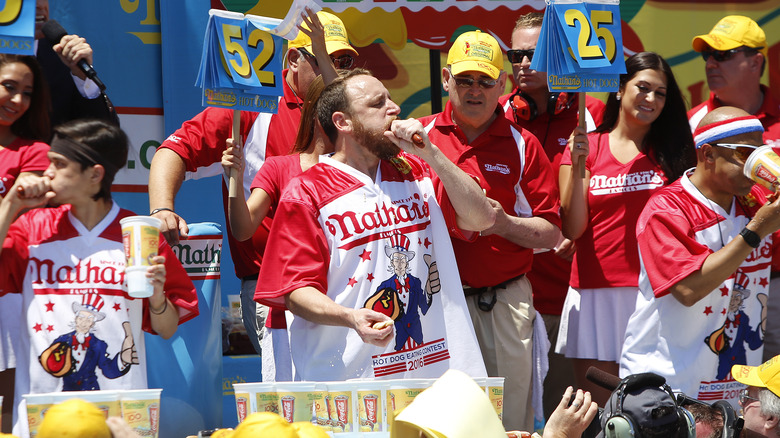 Hot dog eating contest