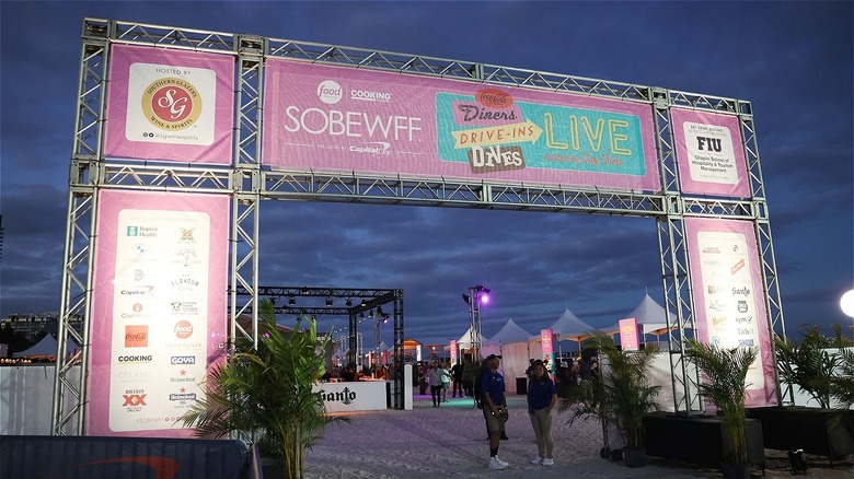 The entryway at South Beach Wine & Food Festival