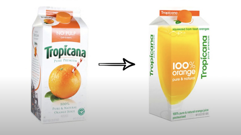 Tropicana juice packaging redesign