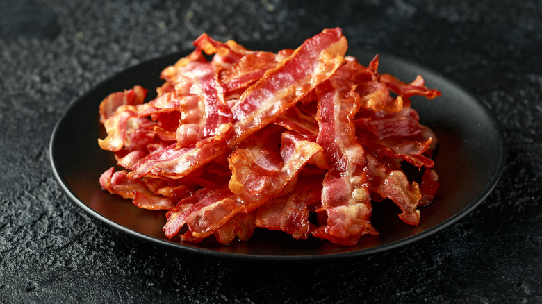 bacon on a plate