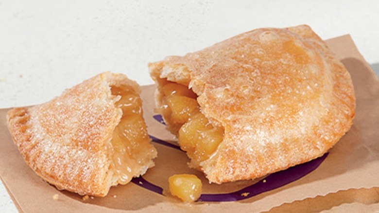 close up of Caramel Apple Empanada