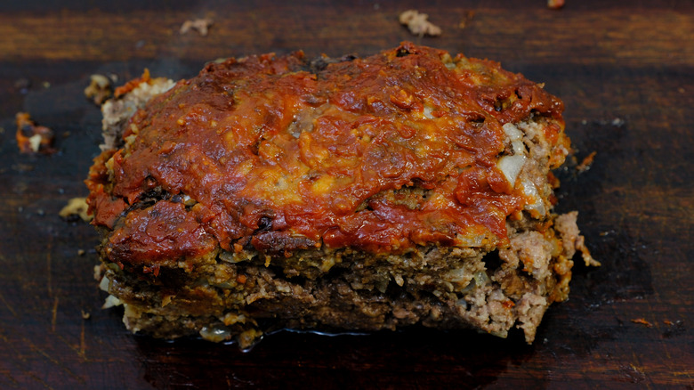 Slab of meatloaf