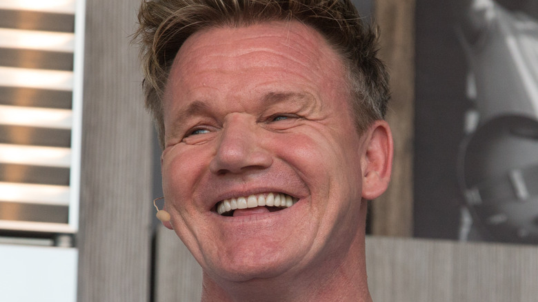 Gordon Ramsay wearing gray