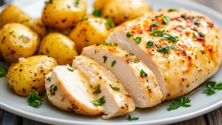 Chicken breast and potatoes
