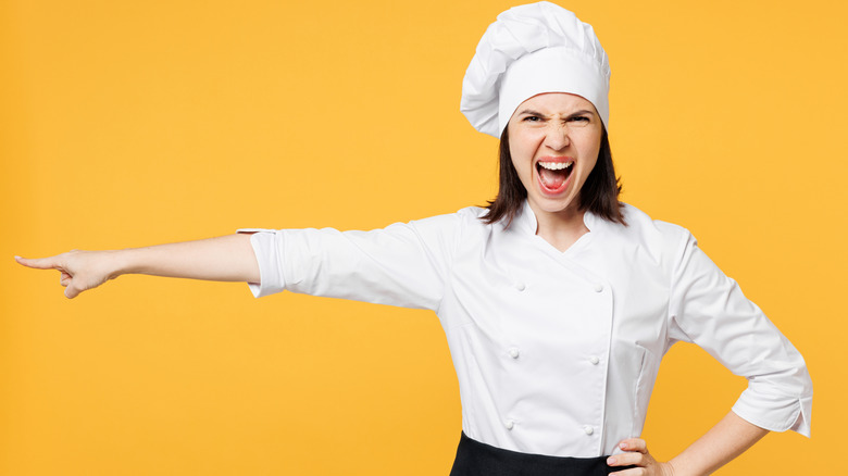 chef pointing angrily