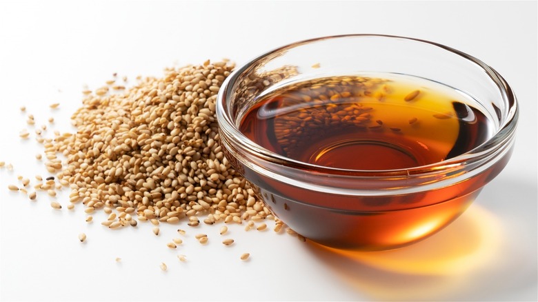 sesame oil and sesame seeds