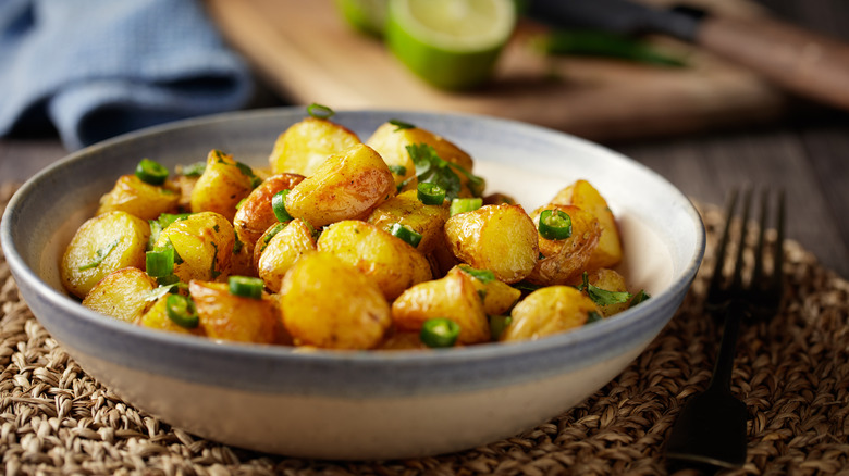 potato salad with roasted potatoes