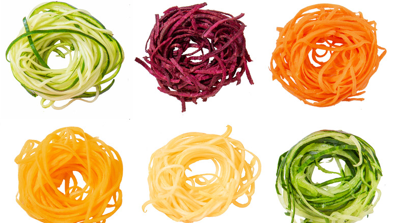 Spiraled vegetable noodles