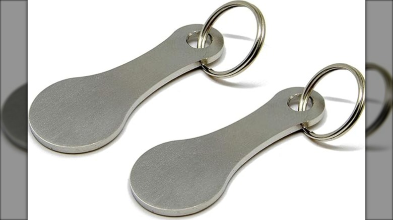 Key chain shopping cart token