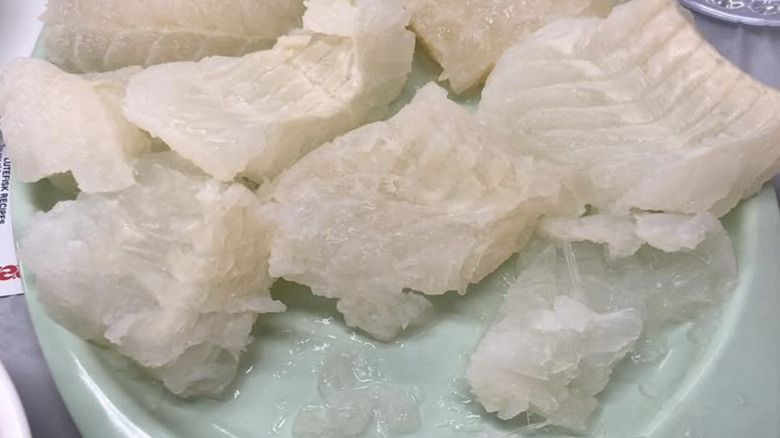 Platter of lutefisk