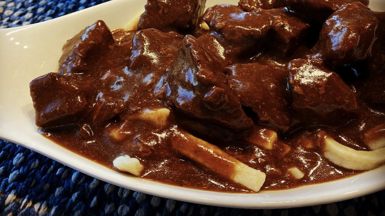 Old fashioned kettle beef with thick pasta