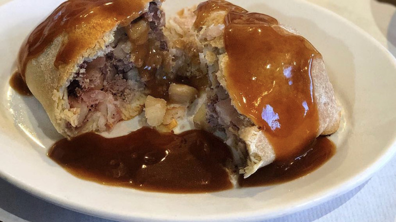 Butte pasty with brown gravy