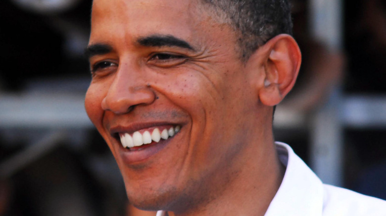 Barack Obama smiling at event