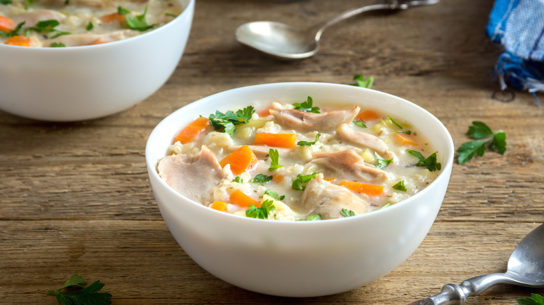 Chicken and wild rice soup