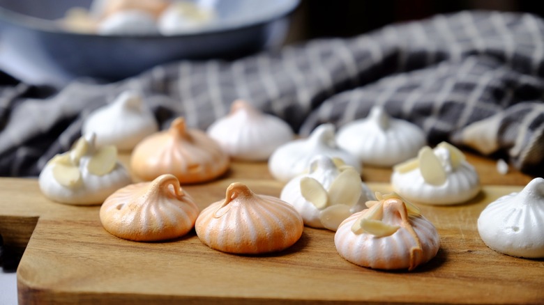 meringues on a platter