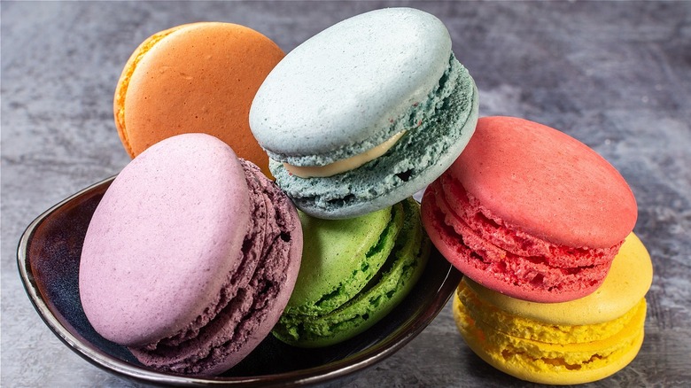 Different color macarons