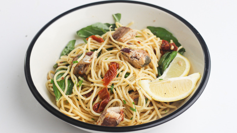 Bowl of Fresh Sardine Pasta