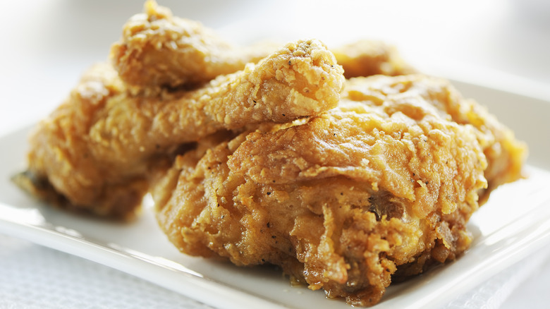 fried chicken on plate