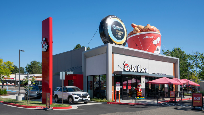 Jollibee exterior during the daytime.
