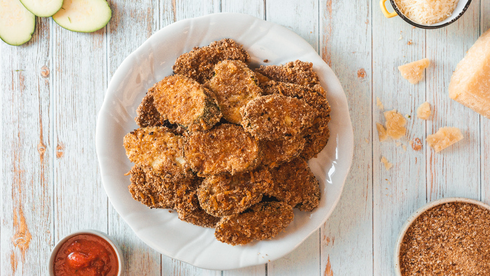 fried zucchini platter