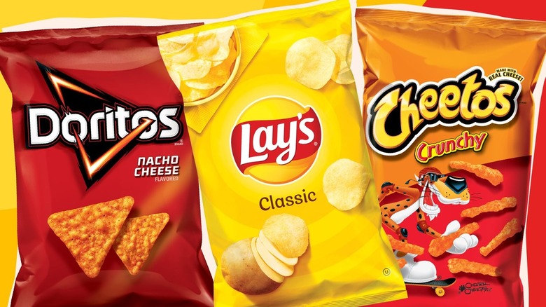 Trio of chip bags