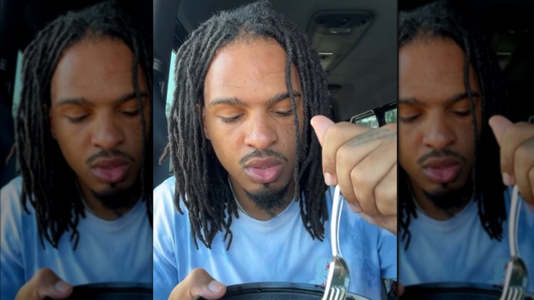 Keith Lee trying brother Kevins food