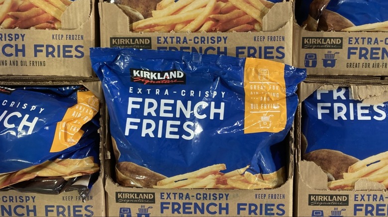 Bags of Kirkland Signature French fries