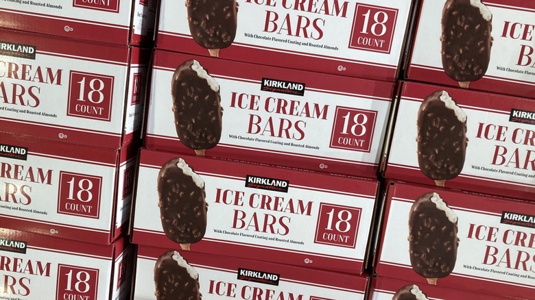 Kirkland Signature ice cream bar boxes