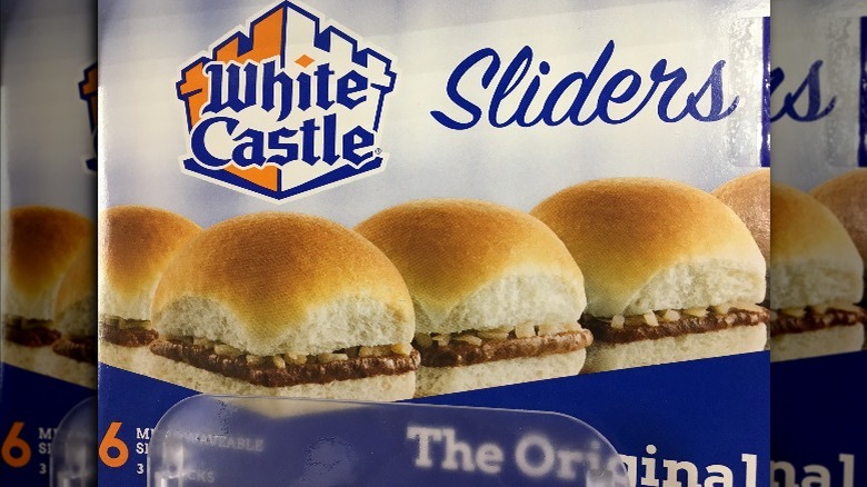 A box of White Castle Original Sliders
