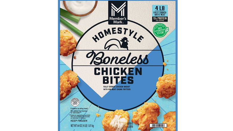 boneless chicken bites package exterior
