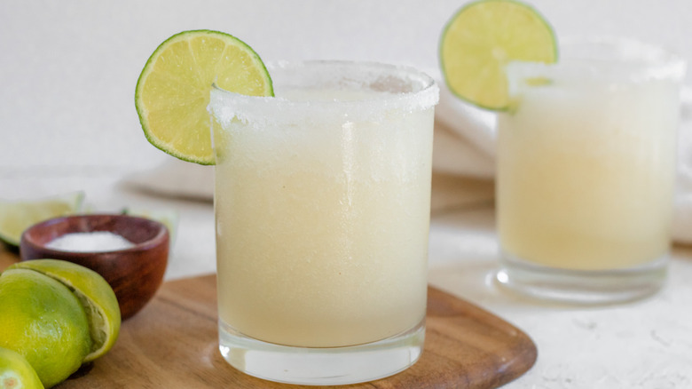 frozen margarita in glass