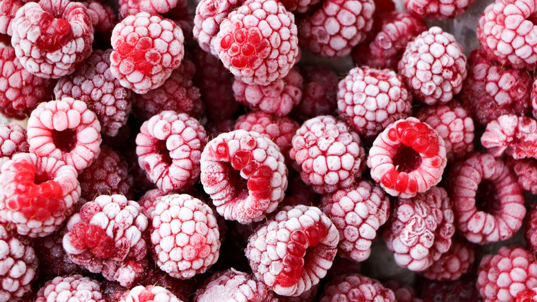 frozen raspberries
