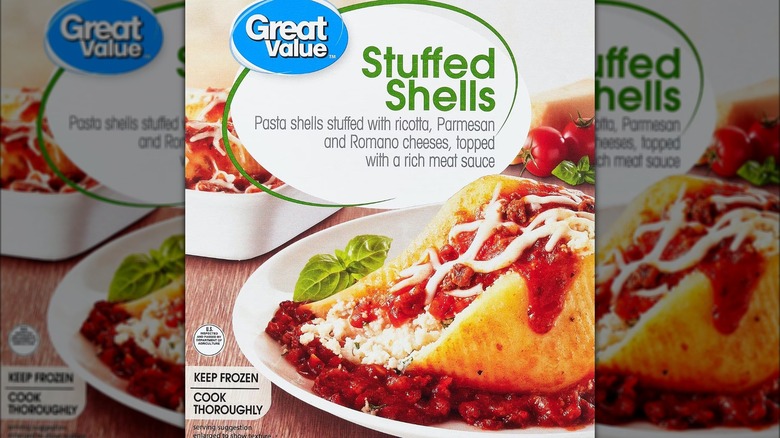 Walmart Great Value brand stuffed shells box
