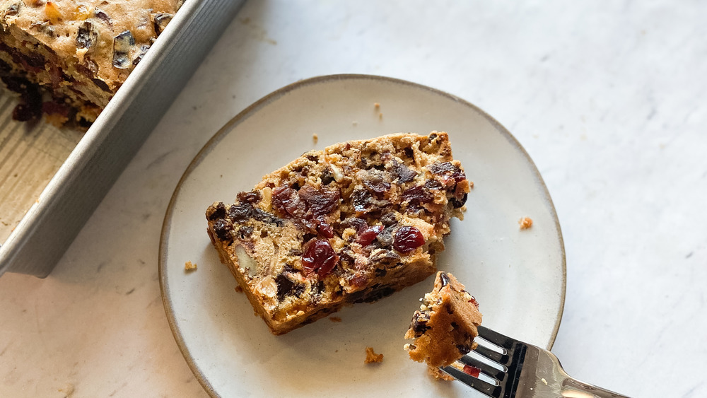 slice of fruit cake