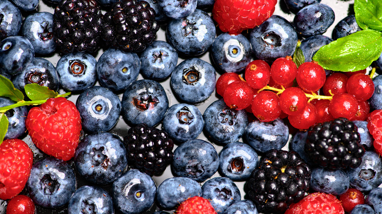 variety of fresh berries
